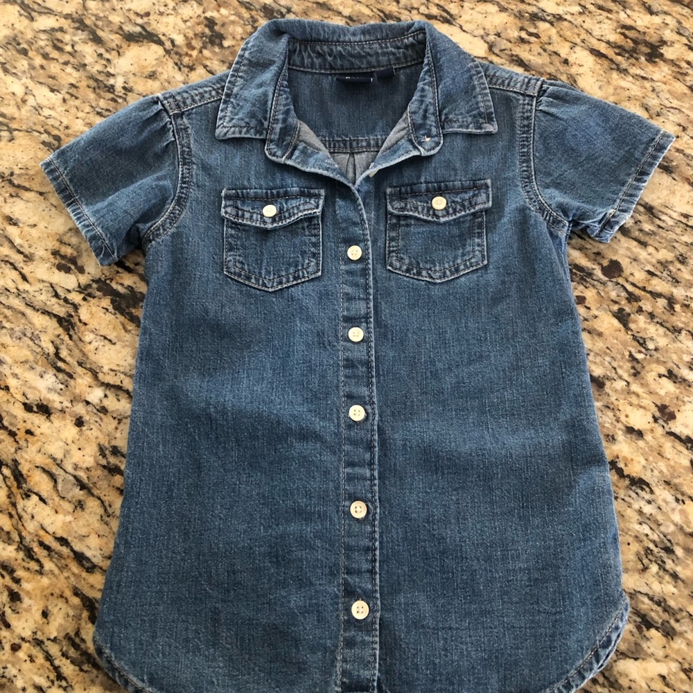 Baby Gap Short-Sleeved Denim Shirt
